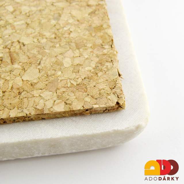 Mramorový podtácek "I know wine is the answer" 10 x 10 cm