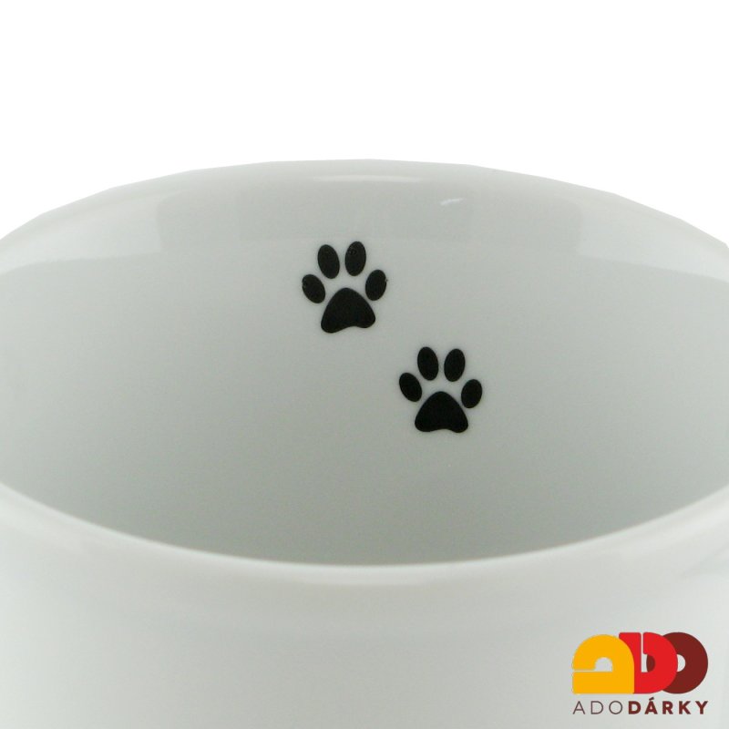 Hrnek s kočkou s ocasem nahoru 400 ml