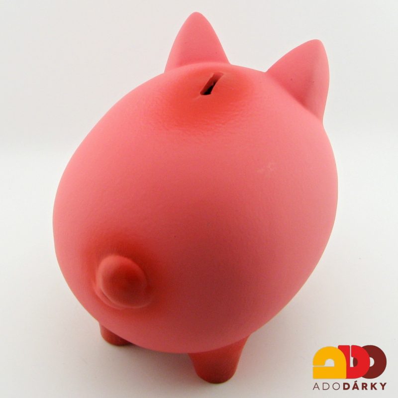 Pokladnička prase růžové střední 22 cm