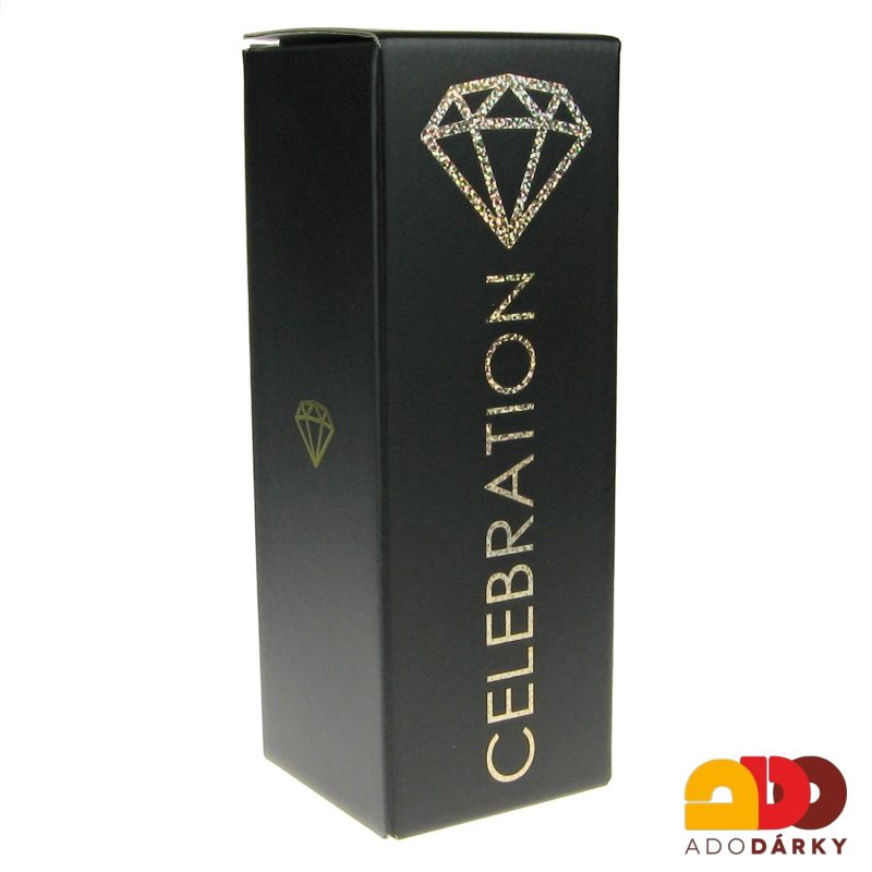 Jubilejní sklenice swarovski "75" 