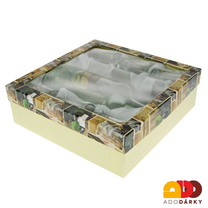 Sada 6 odlivek s láhví "Jelen" 1 l