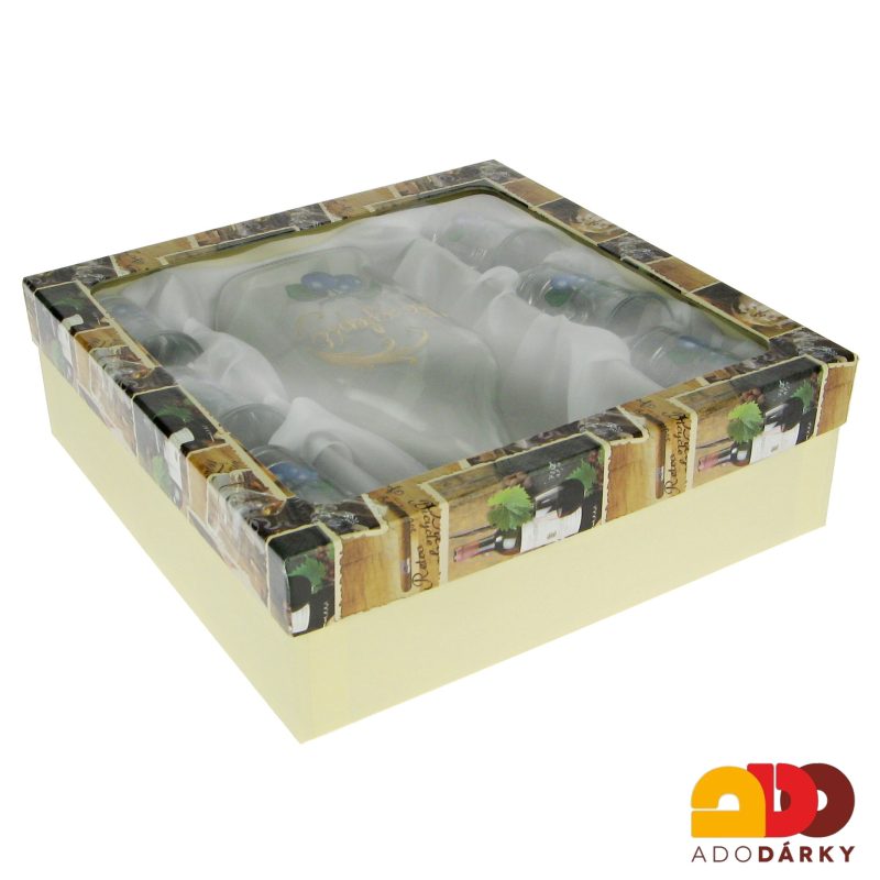 Sada 6 odlivek s láhví "50" 0,5 l