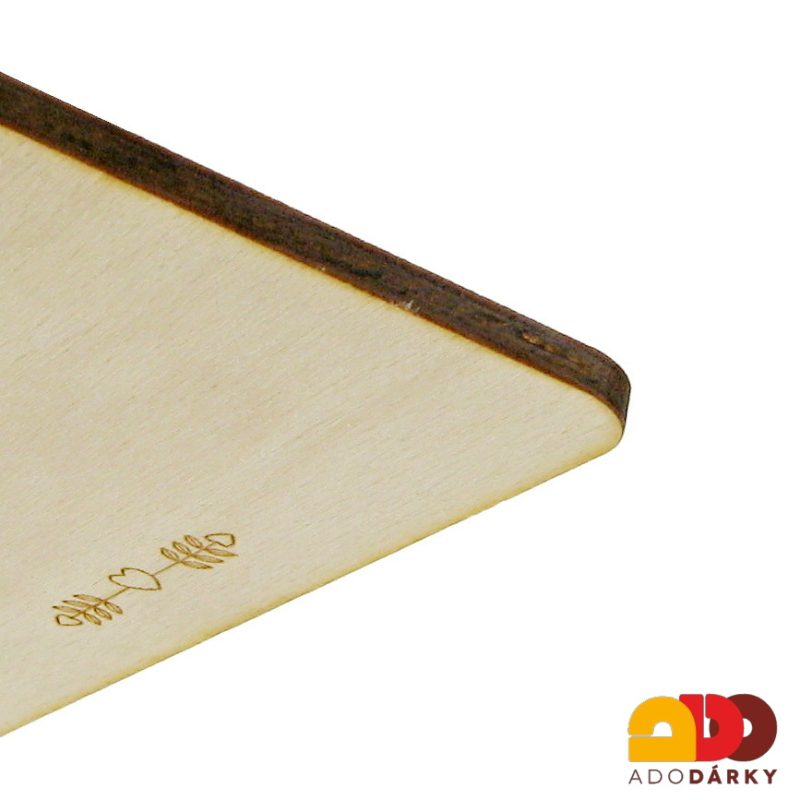 Dřevěná cedulka Tátova zašívárna 18 cm