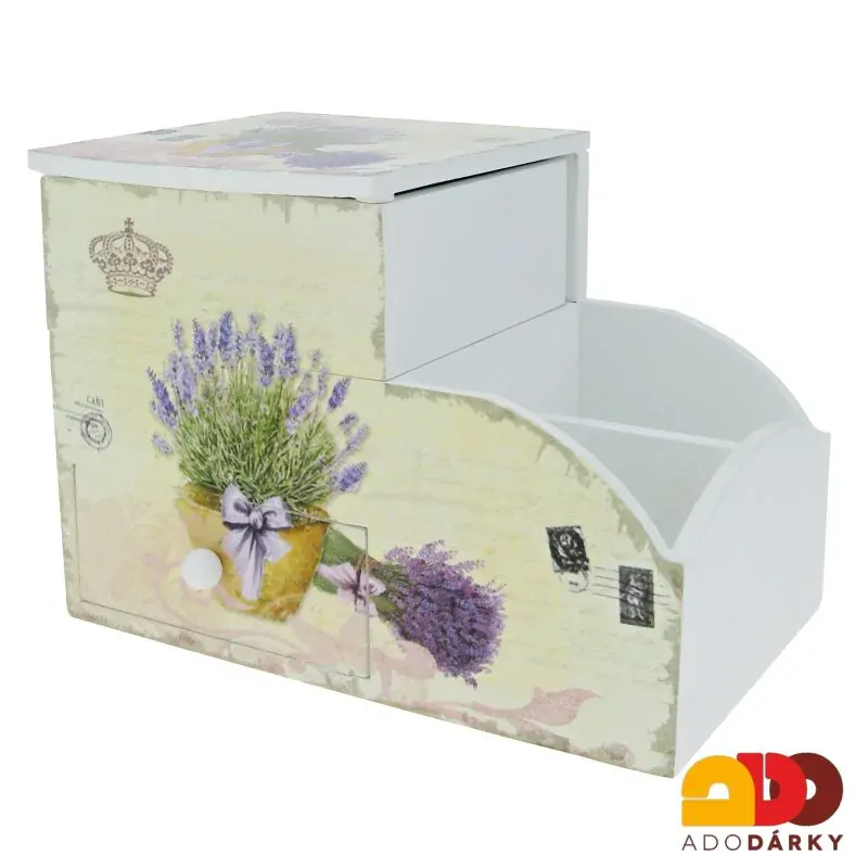 Šperkovnice ze dřeva Provence 21 cm