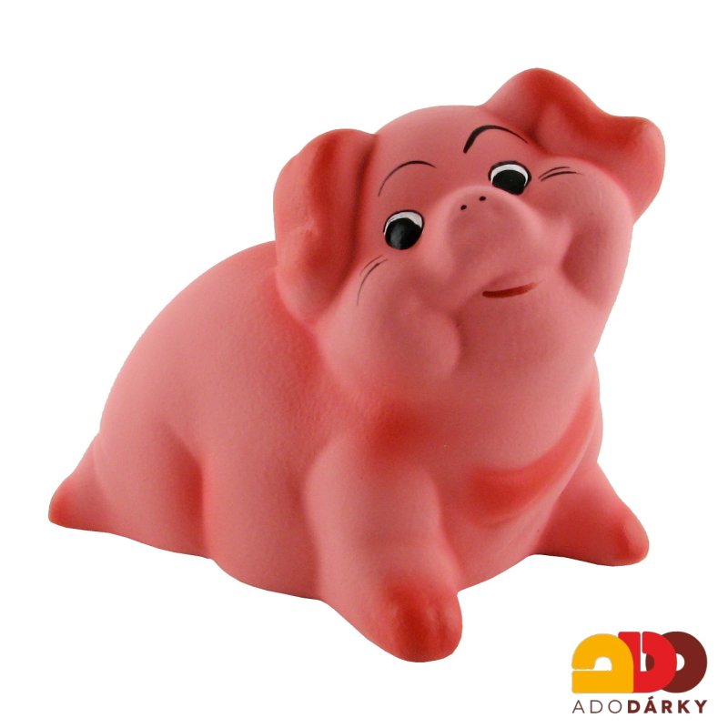 Pokladnička prase malé růžové 19 cm