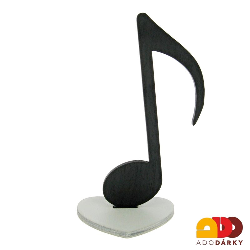 Dřevěná figurka Nota, černá 16 cm