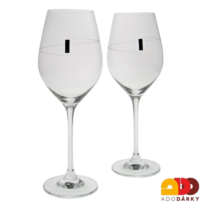 Sklenice na víno Preciosa element 360 ml sada 2 ks - var. 1