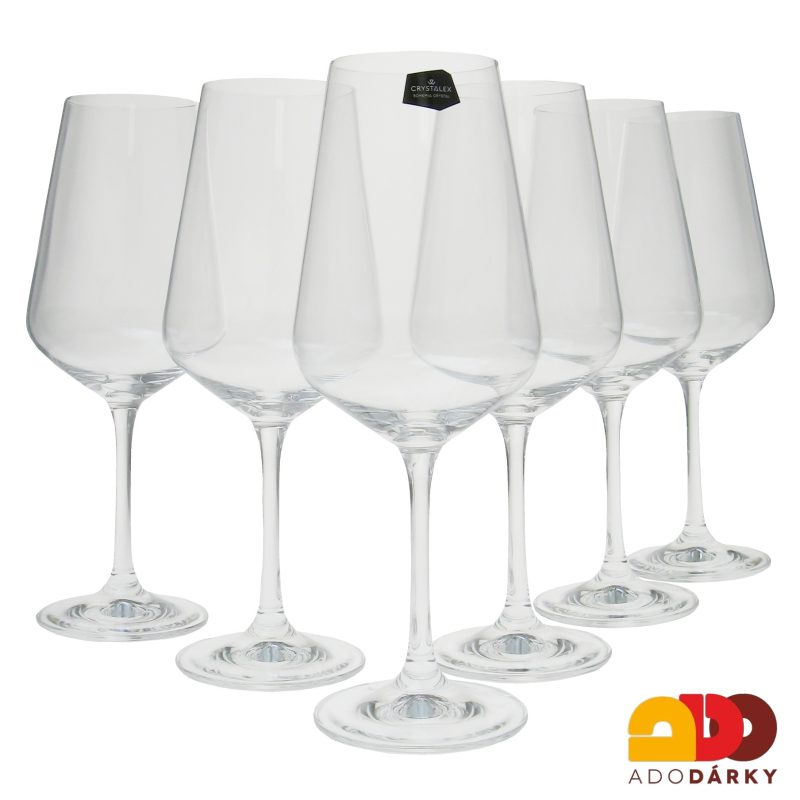 Sklenice na víno Sandra 550 ml, sada 6 ks