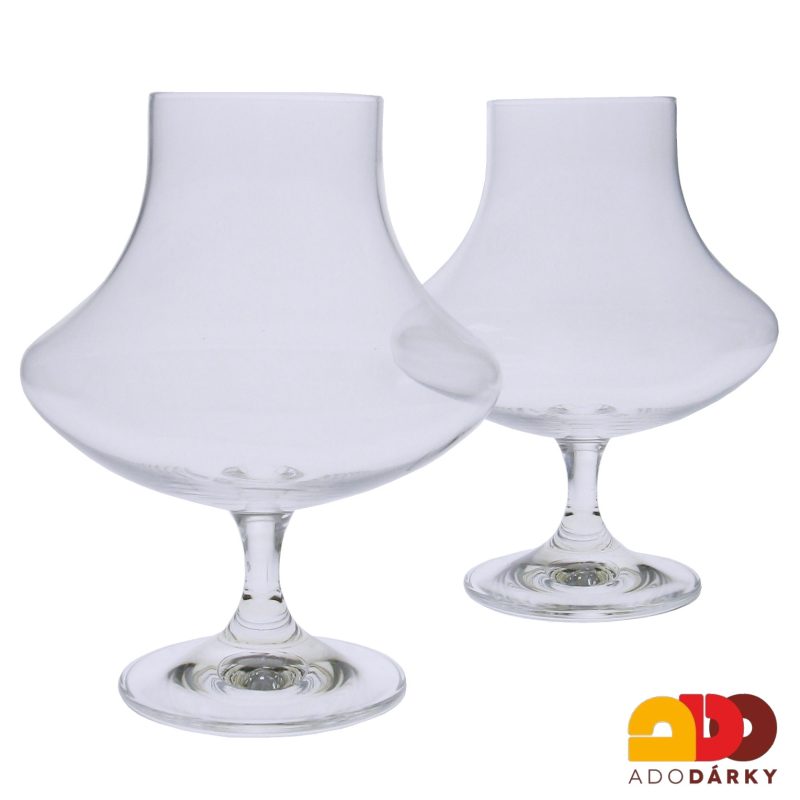 Sklenice na koňak 280 ml, 2 ks