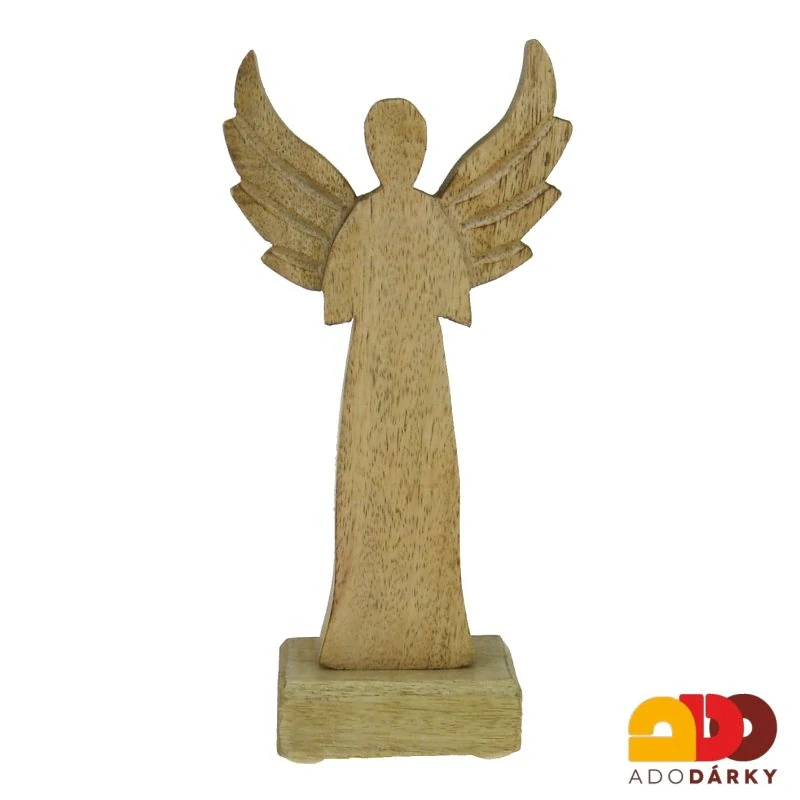 Anděl dřevěný 23 cm