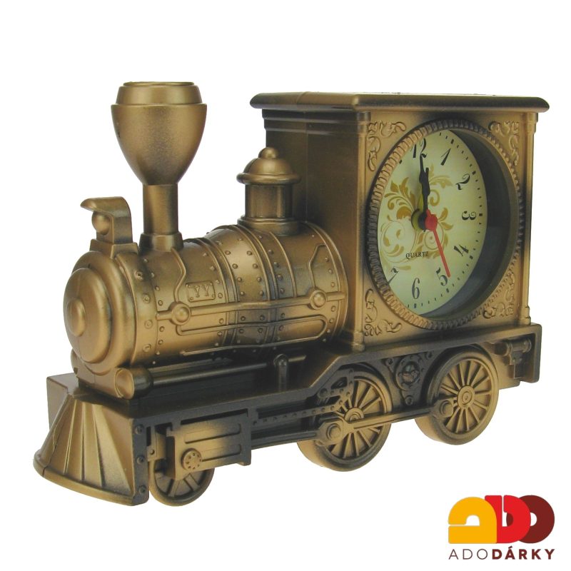 Hodiny s budíkem - lokomotiva 18 cm