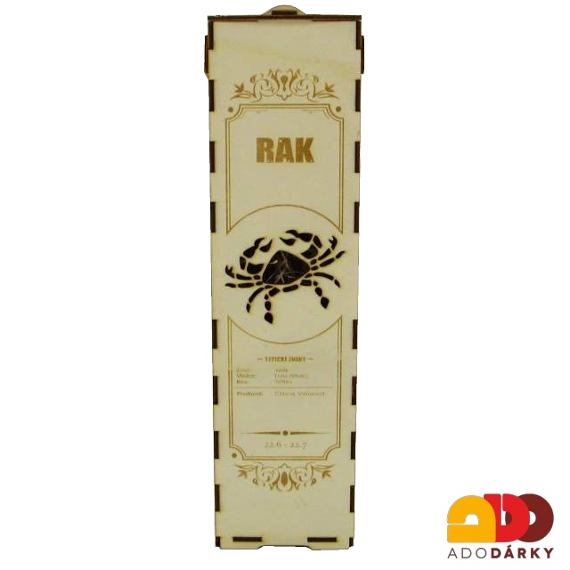 Obal na láhev "Rak"