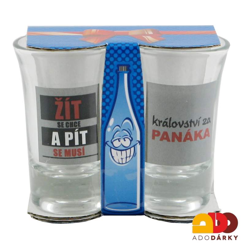 Sada 2 odlivek - Žít se chce a pít se musí 0,025 l