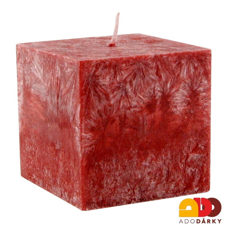 Svíčka kostka Černá višeň 5,5 cm