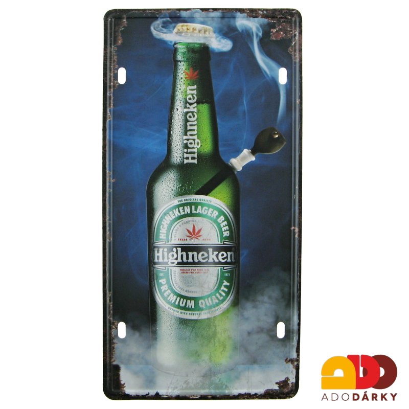 Plechová cedule - Highneken 15,5 x 31 cm