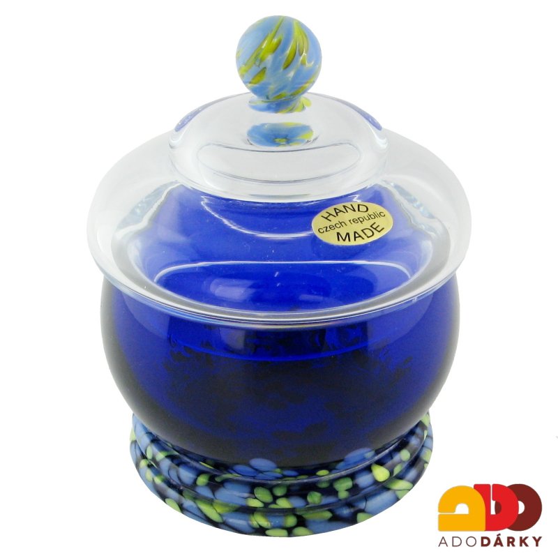 Skleněná dóza 14 cm