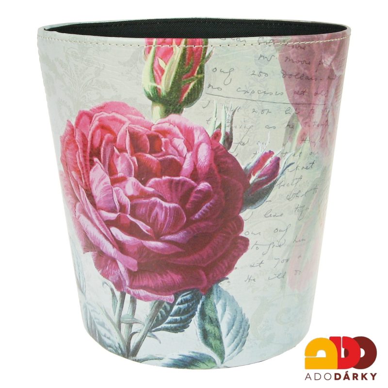 Odpadkový koš květy Ø 25,5 x 26 cm