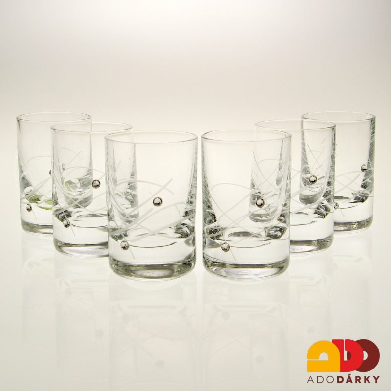 Sada odlivek Swarovski se dvěma kamínky 30 ml, 6 ks