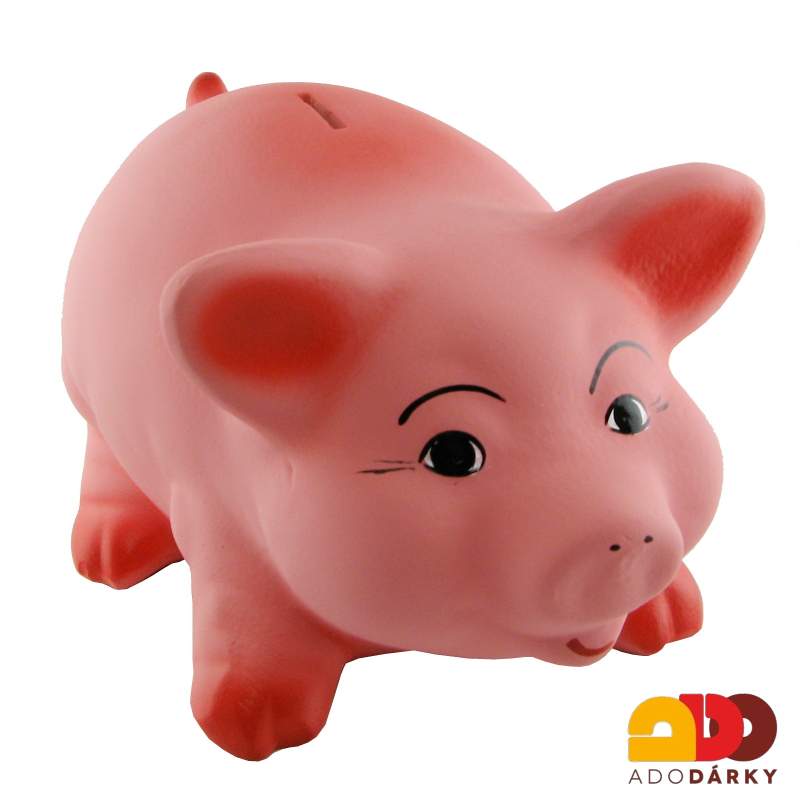 Pokladnička prase velké růžové 27 cm