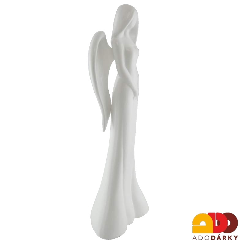 Anděl bílý 43 cm