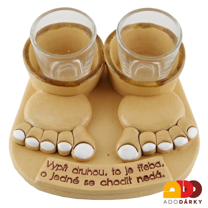 Nohy se štamprlemi - hnědý okraj