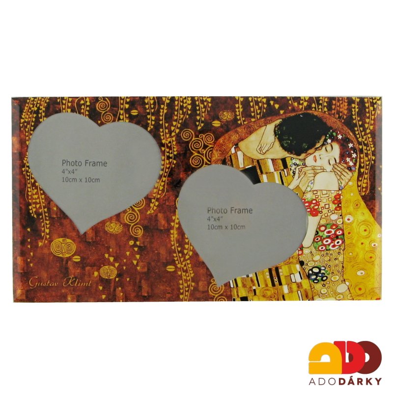 Skleněný fotorám Gustava Klimta 10 x 10 cm