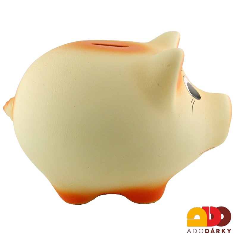 Pokladnička prase žluté  MAXI 33 cm