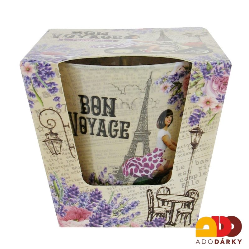 Svíčka ve skle Bon Voyage Ø 9 x 8,5 cm