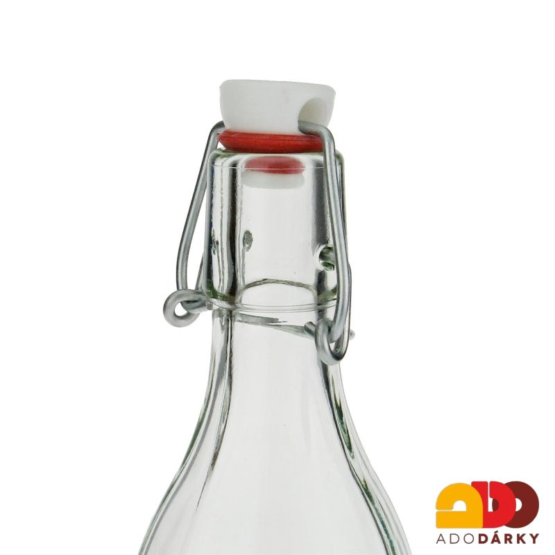 Láhev na slivovici švestka s kovovým uzávěrem 0,5 l