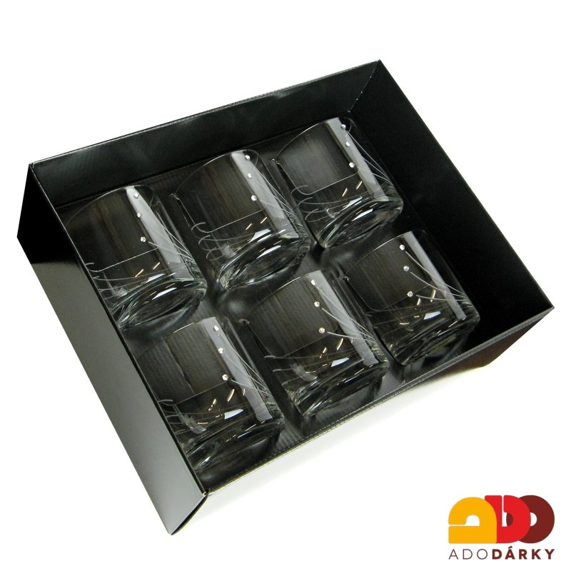 Sklenice na whisky Swarovski 300 ml, 6 ks