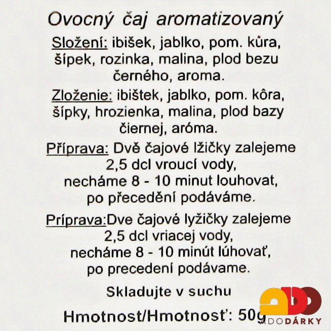 Ovocný čaj "Vše nejlepší" 50 g
