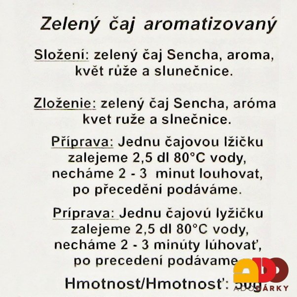Zelený čaj "Vše nejlepší" 50 g