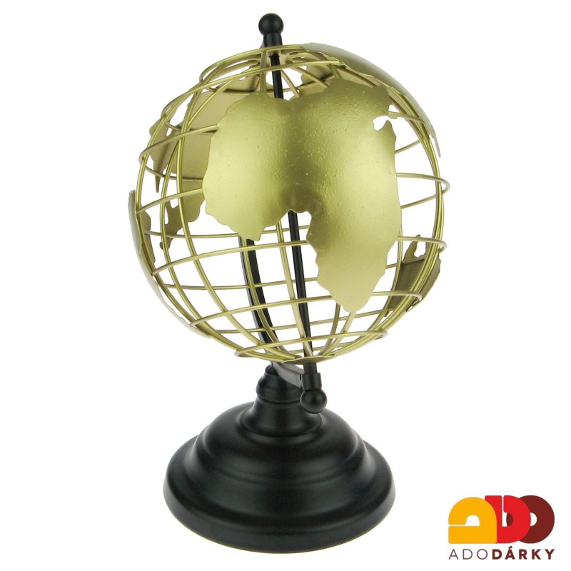 Globus s vyznačenými kontinenty ø 16cm