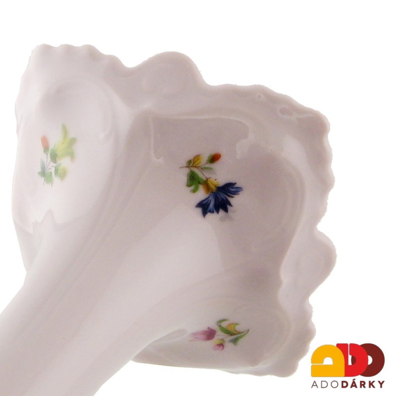 Vysoká úzká váza růžový porcelán - var. 1  18 cm