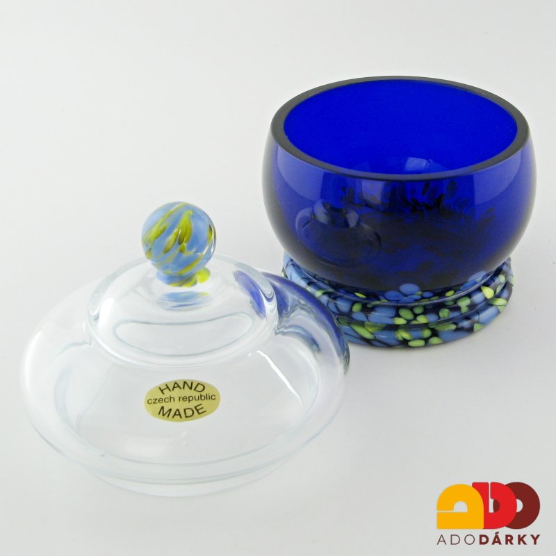 Skleněná dóza 14 cm