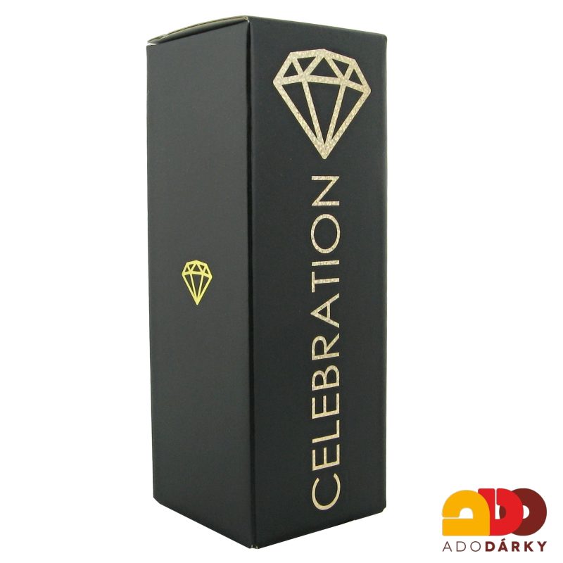 Jubilejní sklenice swarovski "60" 