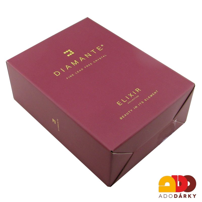 Sklenice na víno Swarovski srdce 450 ml sada 2 ks