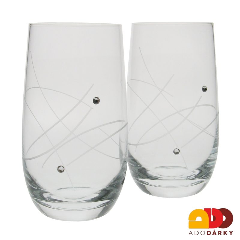 Sada sklenic na vodu Swarovski 390 ml, 6 ks