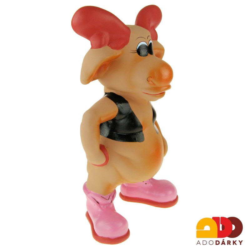 Pokladnička los v černé vestě 38 cm