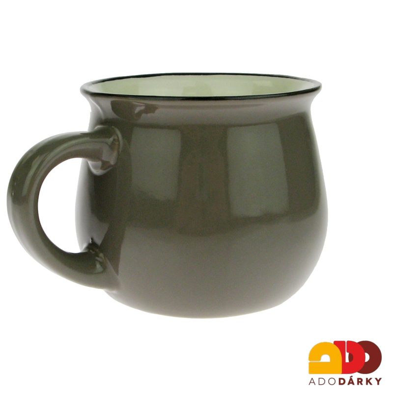 Hrnek šedý - kočka 0,4 l