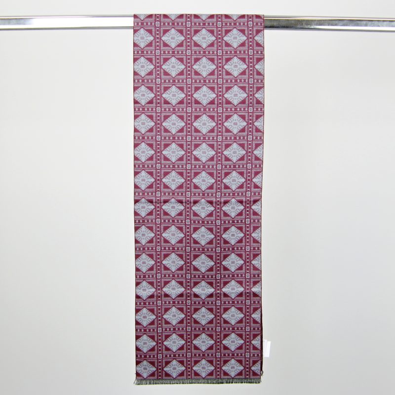 Pánská šála úzká vínová