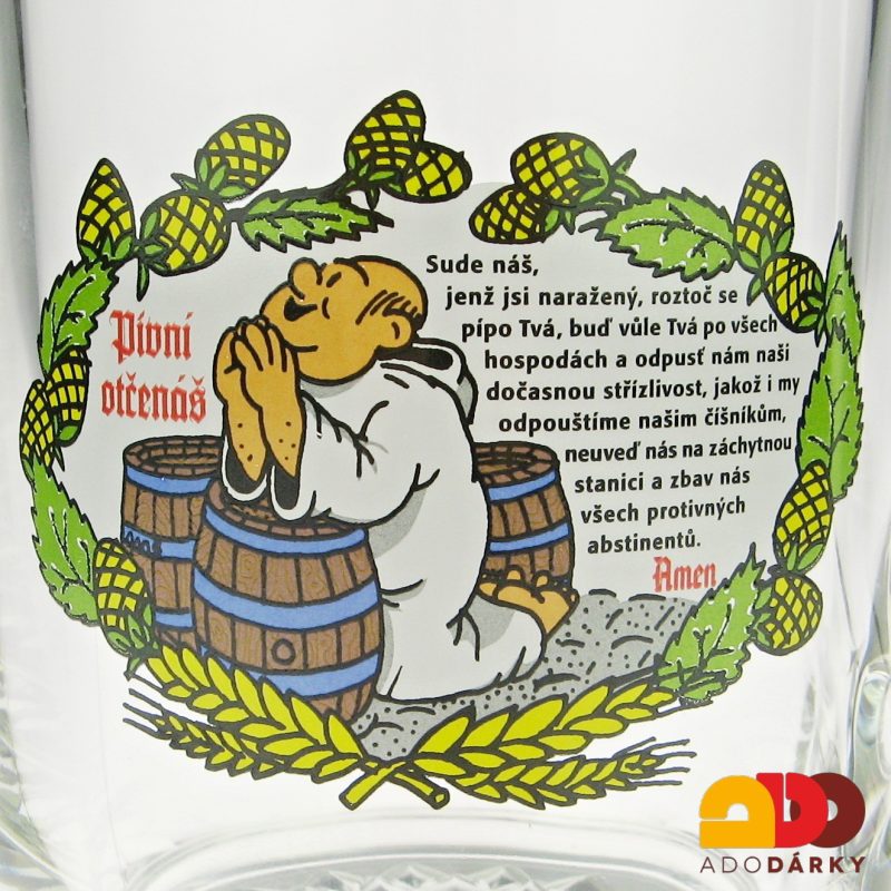Půllitr "Pivní otčenáš" 0,5l