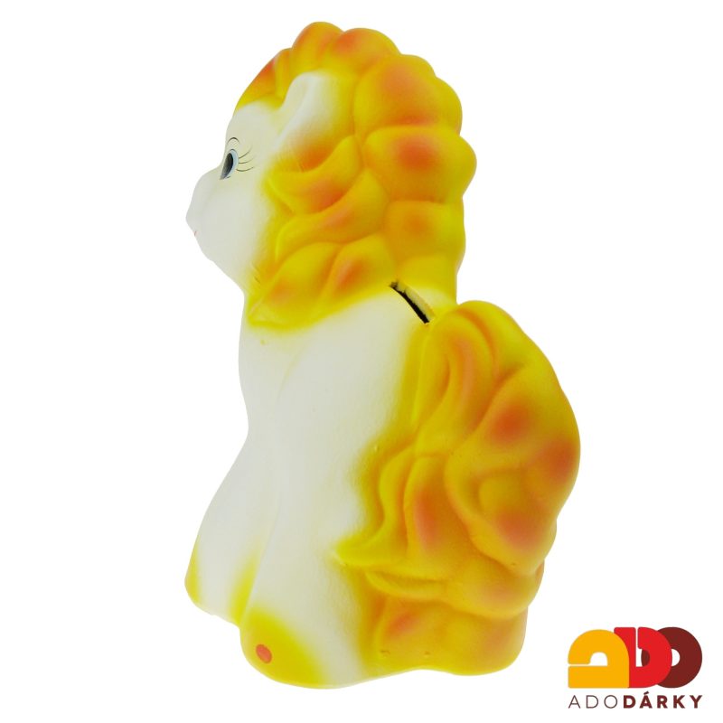 Pokladnička Poník bílý 31 cm