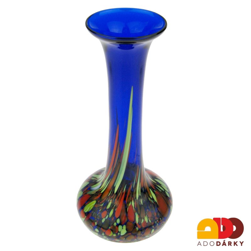 Váza modrá vysoká 26,5 cm