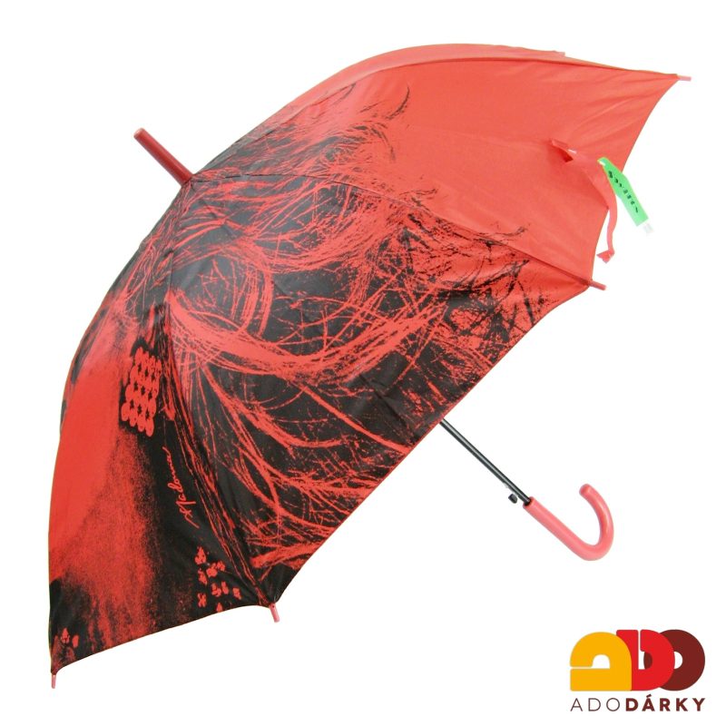 Dámský deštník červený