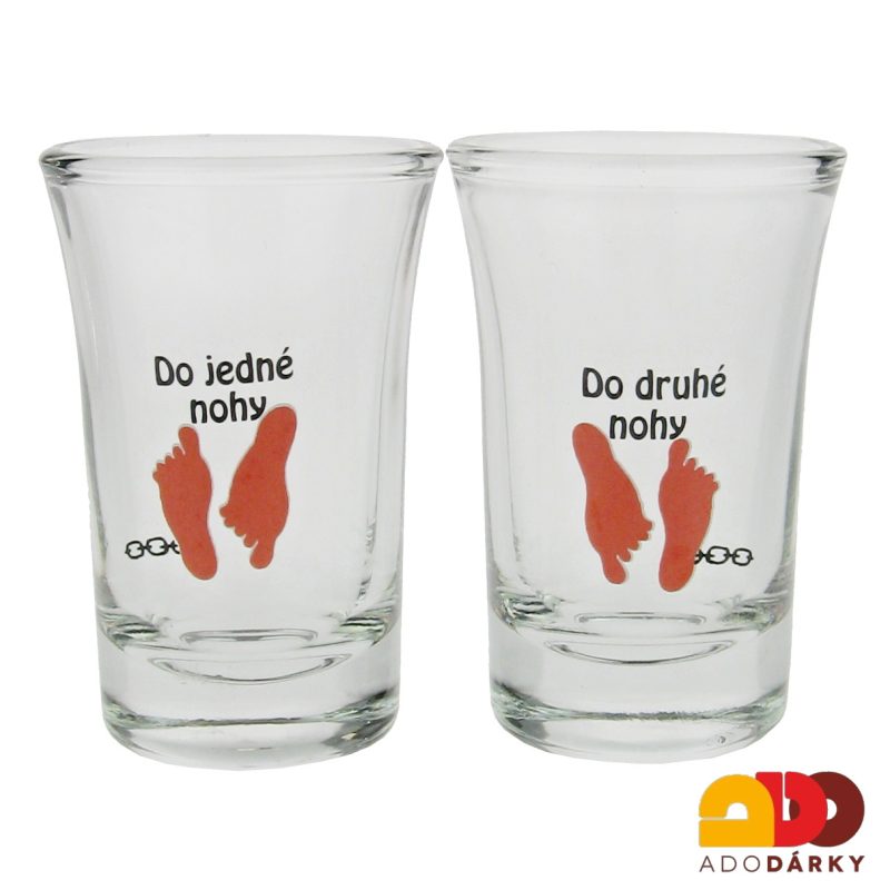 Sada 6 odlivek - Do jedné nohy - do druhé nohy 0,04l