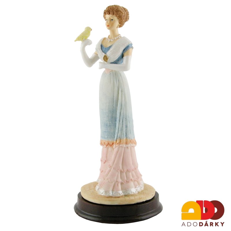 Soška dáma s holubicí 19 cm