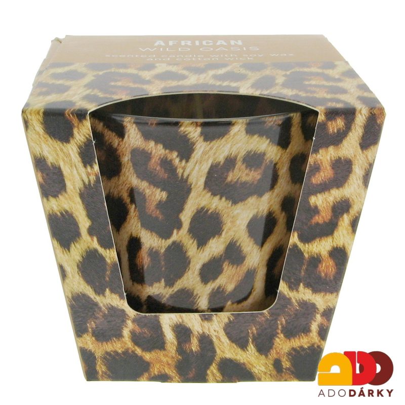 Svíčka ve skle African wild oasis Ø 9 x 8,5 cm