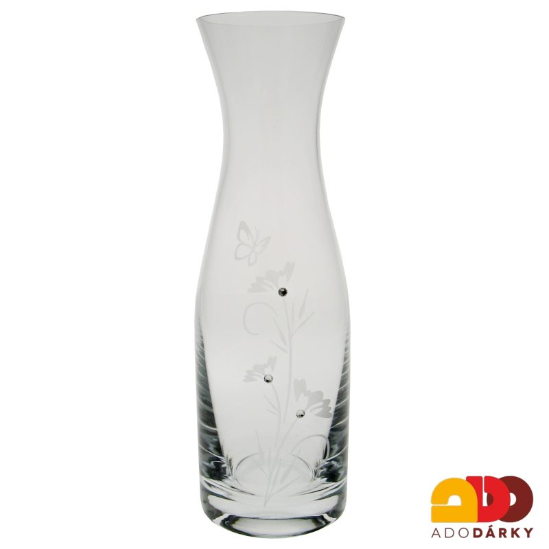 Sada sklenic s karafou Swarovski Flower