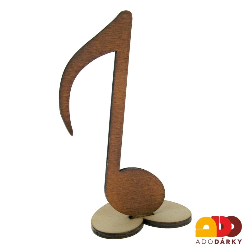 Dřevěná figurka Nota, hnědá 16 cm